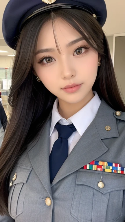 制服の美女